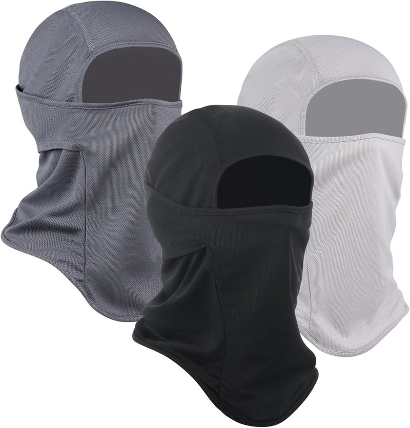 Sclzoed 3 Pieces Balaclava Ski Mask -Winter Full Face Mask for Men Women Windproof Weather Outdoors Cover for Men Women Boys Girls - Image 1
